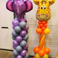 Ballonenpilaar dieren thema