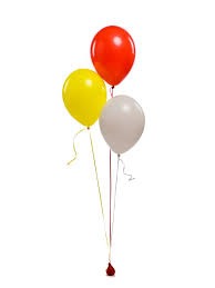 Helium ballonnen los of aan een tros aan lint met bijpassend gewichtje